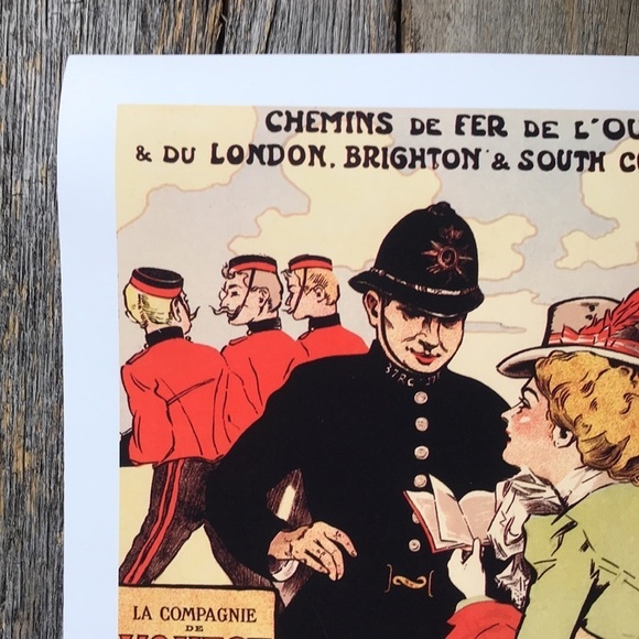 CF de l'Ouest Train Travel Advertising Vintage Poster - Picture 2 of 6